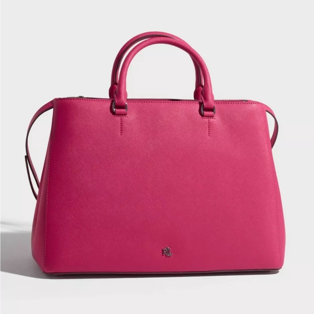 Barely Used Lauren Ralph Lauren Hanna Satchel Bag - Picture 11 of 11